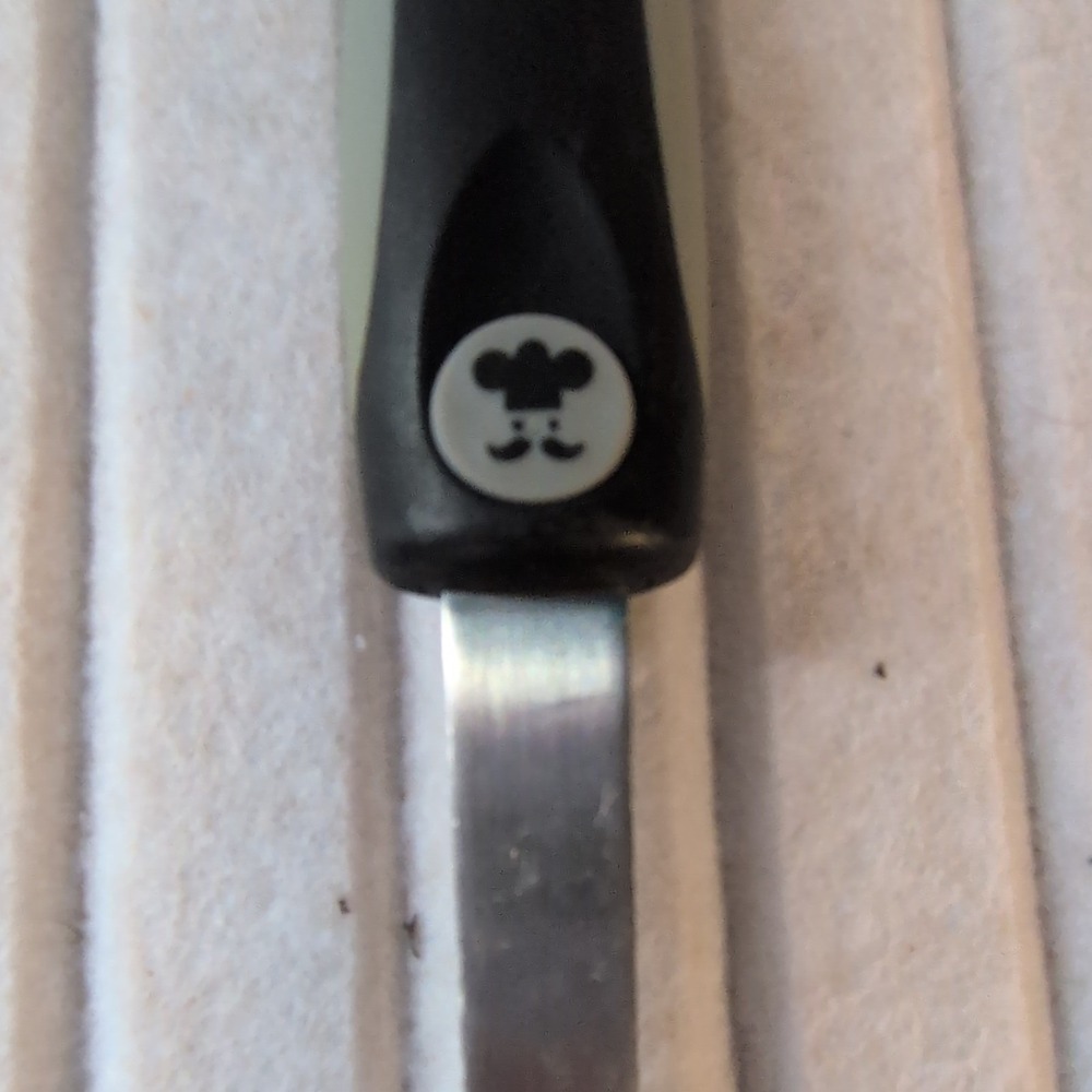 Disney Mickey Mouse Black Cooking Spoon Serving Spoon Chef Kitchen Utensil - Picture 2 of 4